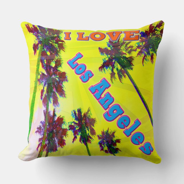"Handflatan Himlar: I KÄRLEK Los Angeles 2" Pillow Kudde (Framsida)