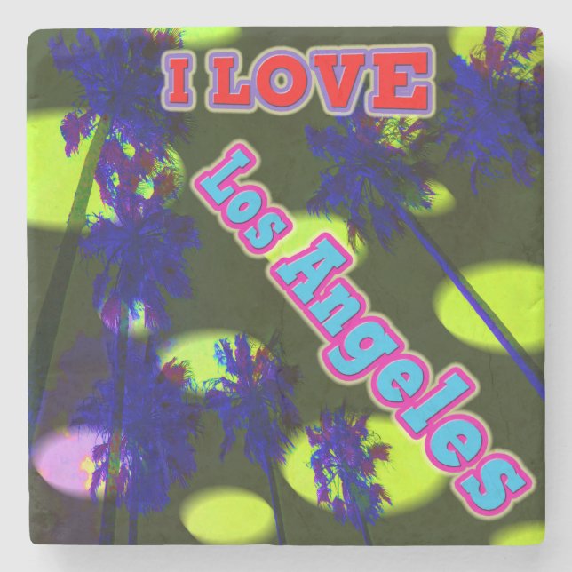 "Handflatan Himlar: I KÄRLEK Los Angeles 3" Underl Underlägg Sten (Framsidan)