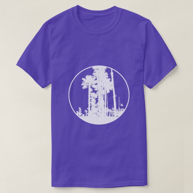 Handflatan i Circle Silhouette Coola Travel Logoty Tee (Design framsida)