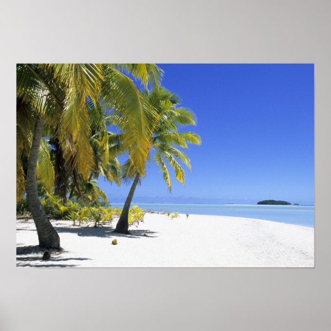 Handflatan inlagd strand Cooköarna 2 Poster (Framsidan)