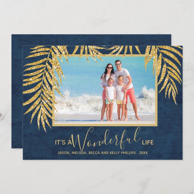 Handflatan julfoto julkort (Fram/baksida)