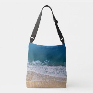 Handflatan Kusten Turquise Blue Sea Florida Sandy Axelväska