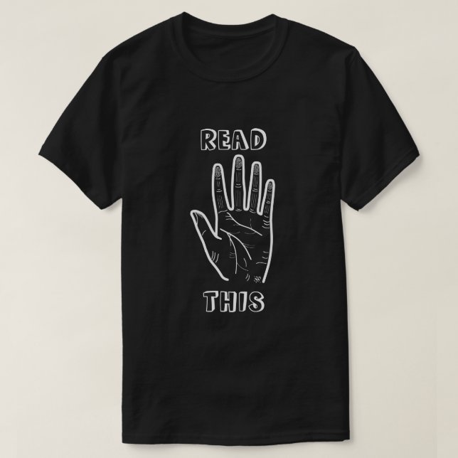 Handflatan-lässkämt T-shirt (Design framsida)