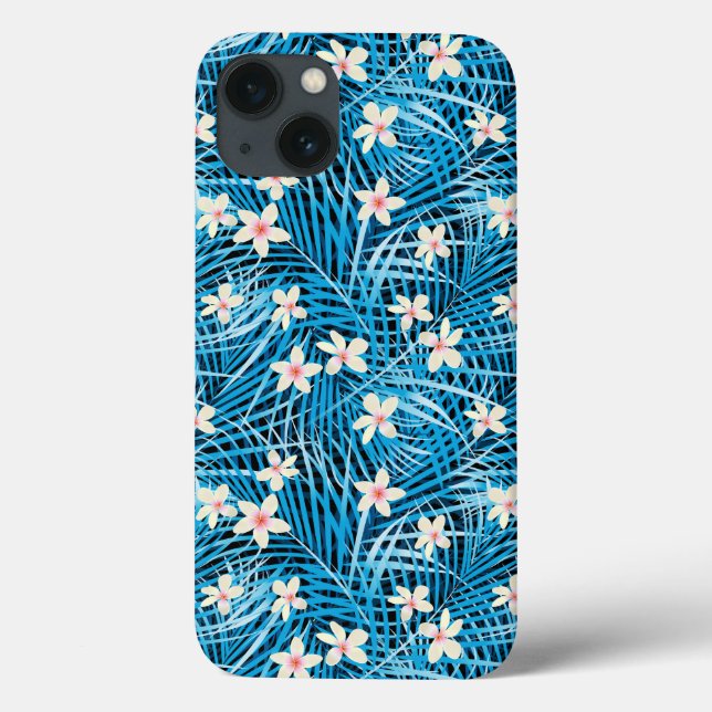 Handflatan Löv Blue Mönster (Baksida)