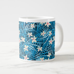 Handflatan Löv Blue Mönster Jumbo Mugg
