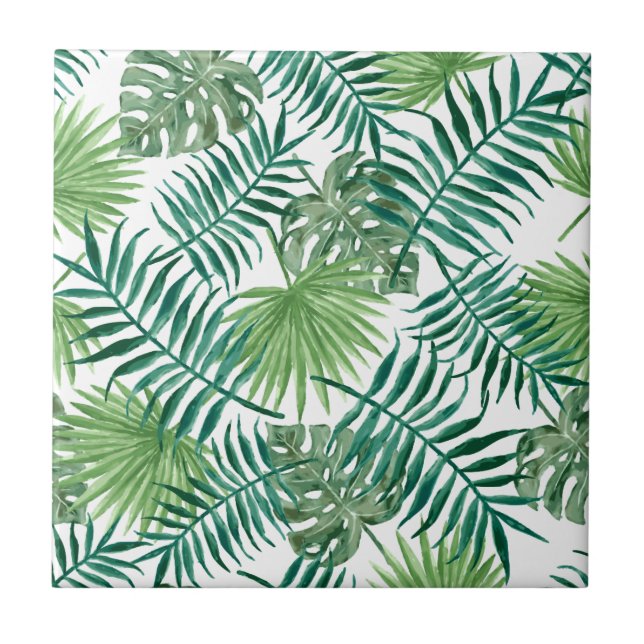 Handflatan Löv Ceramic Tile Kakelplatta (Framsidan)