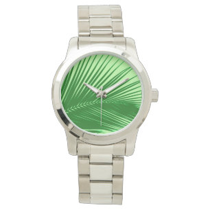 Handflatan löv - emerald and lime green armbandsur