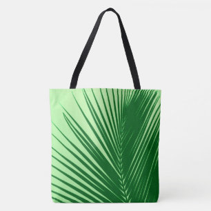 Handflatan löv - emerald and lime green tygkasse