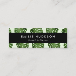 Handflatan Löv, Grönt Löv, Floristry, Flower Shop Mini Visitkort