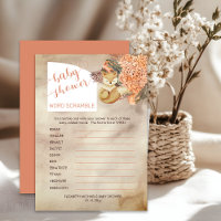 Handflatan Löv | Hydrangeas Baby Shower Ord Scramb