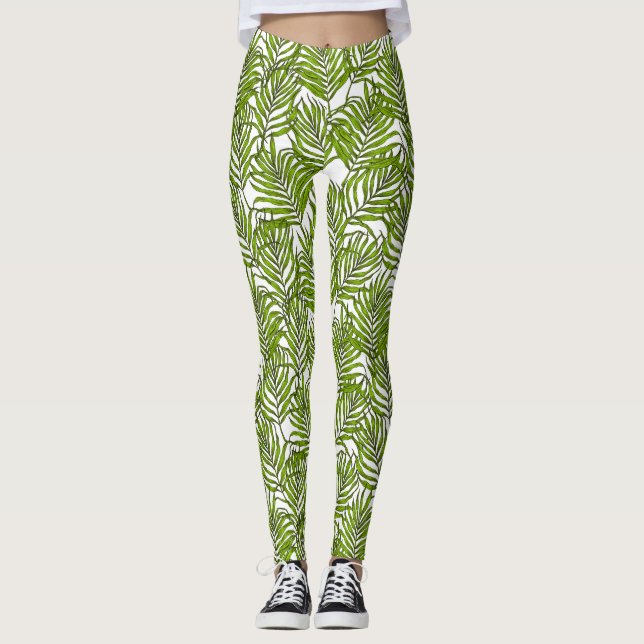 Handflatan löv leggings (Framsida)