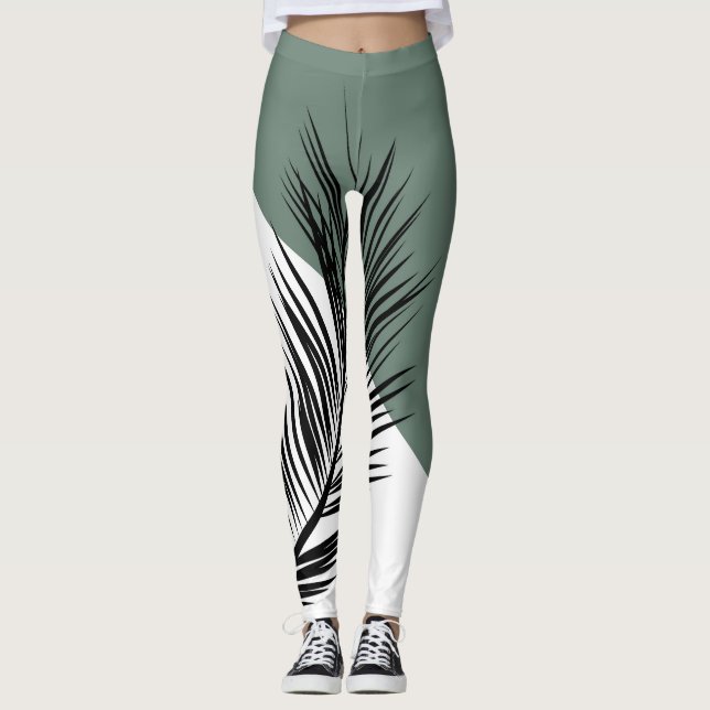 Handflatan löv leggings (Framsida)