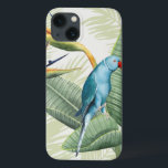 Handflatan Löv med blå fågel<br><div class="desc">Handflatan Lämnar med blå fågelartist: Grace Popp</div>