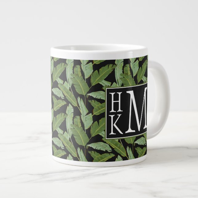 Handflatan Löv| Monogram Jumbo Mugg (Framsida höger)