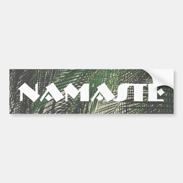 Handflatan Löv Namaste Bildekal (Framsidan)