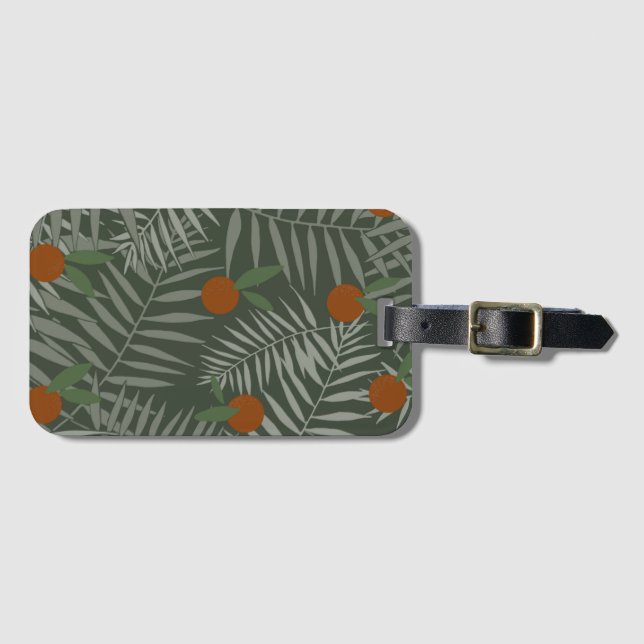 HANDFLATAN LÖV & ORANGAR BAGAGEBRICKA (Framsida horisontal)