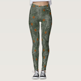 HANDFLATAN LÖV & ORANGAR LEGGINGS