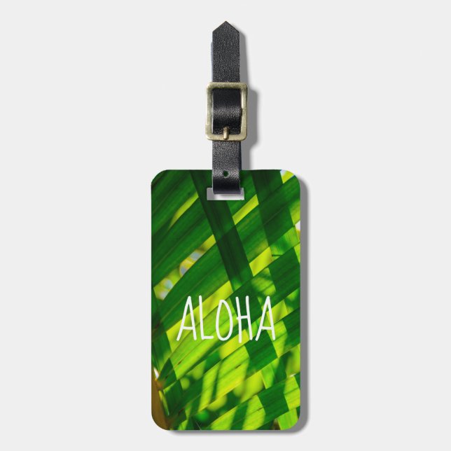 Handflatan Löv Play, Kapaa, Kauai, Hawaii - Aloha Bagagebricka (Vertikal Framsida)