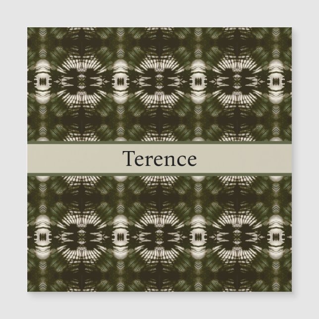 Handflatan Löv Shadow arméns Grönt, anpassadet (Framsida)