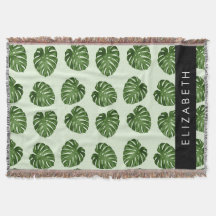 Handflatan Löv, Tropical Mönster, ditt namn
