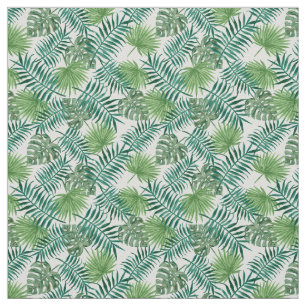 Handflatan Löv Tropical Print Fabric Tyg
