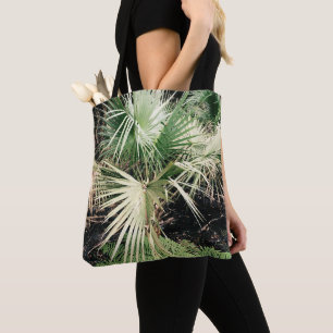 Handflatan löv Tropical Träd Bag Tote Tygkasse