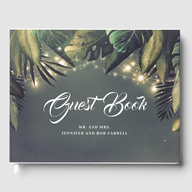 Handflatan Lövs Beach Wedding Gästböcker (Framsida)