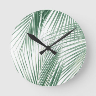 Handflatan Lövs Jungle Dream #1 #tropical #wall #d Rund Klocka