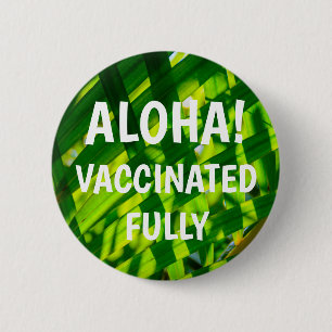 Handflatan Lövs Plaid, Kapaa, Kauai Aloha Vaccine Knapp