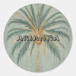 Handflatan Majestät: Utformning av ett enda Handfl Runt Klistermärke