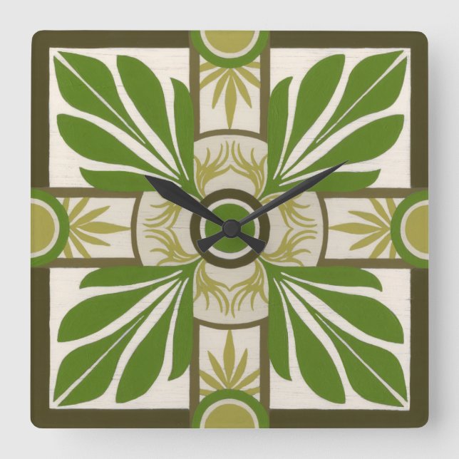 Handflatan Motif I, icke-försedd Fyrkantig Klocka (Framsida)