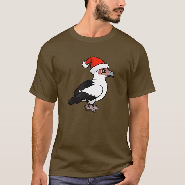 Handflatan-nöt-vulten Santa Santa Tee Shirt (Framsida)