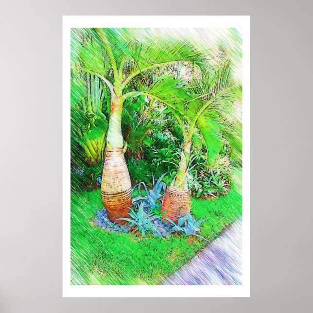 Handflatan och liggande - Miami Beach, Fl-samling Poster (Framsidan)