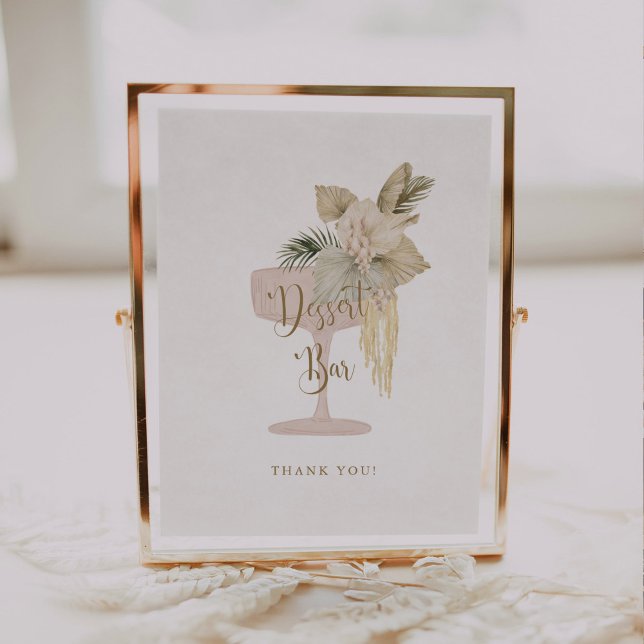 Handflatan och Prosecco möhippa Dessert Pub Poster (Skapare uppladdad)