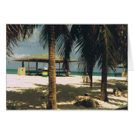 Handflatan på Sju Mile Beach, Grand Cayman Island Hälsningskort