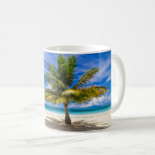 Handflatan på White Sand Beach Kaffemugg