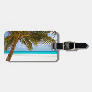 Handflatan Paradise Blå himmel Sunshine Bagagebricka