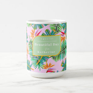 Handflatan Paradise Rosa Kaffemugg