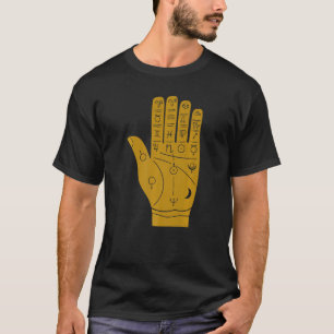 Handflatan Reader Mörk Aesthetic Grunge Symbol Occ T Shirt
