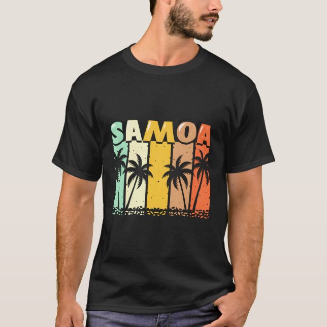 Handflatan Samoa Samoan T Shirt (Framsida)