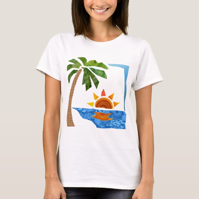 Handflatan, sol & hav tee shirt (Framsida)
