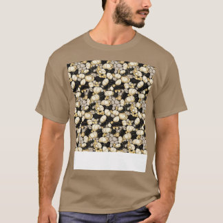 Handflatan Stones Seamless Mönster Beach Pebble Ge T Shirt