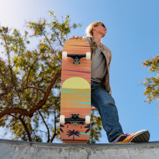 HANDFLATAN SUNSET MINI SKATEBOARD BRÄDA 18,5 CM