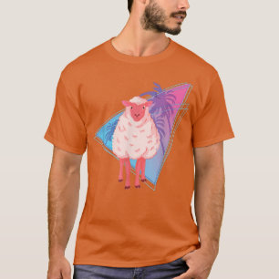 Handflatan Träd 90-talets Vaporwave Art Farm Anima T Shirt