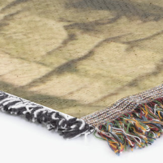 Handflatan Träd Bark Filt