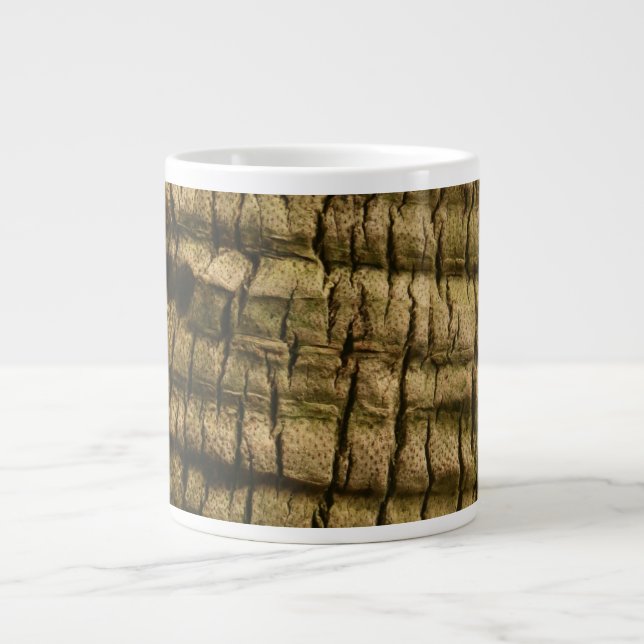 Handflatan Träd Bark Jumbo Mugg (Framsidan)