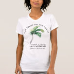 Handflatan Träd Beach Girls Helg Bachelorette Anpa T Shirt<br><div class="desc">Den här chicen och snyggten överst fungerar som perfekt memento till en minnesvärd hemlighet med dam. På skjortans framsida visas en fängslande contemporary av typografin "Last Toast on the Kusten" som perfekt fångar roligten och kameran i ditt speciella helg. Anpassa genom att klicka på knappen "Anpassa"</div>