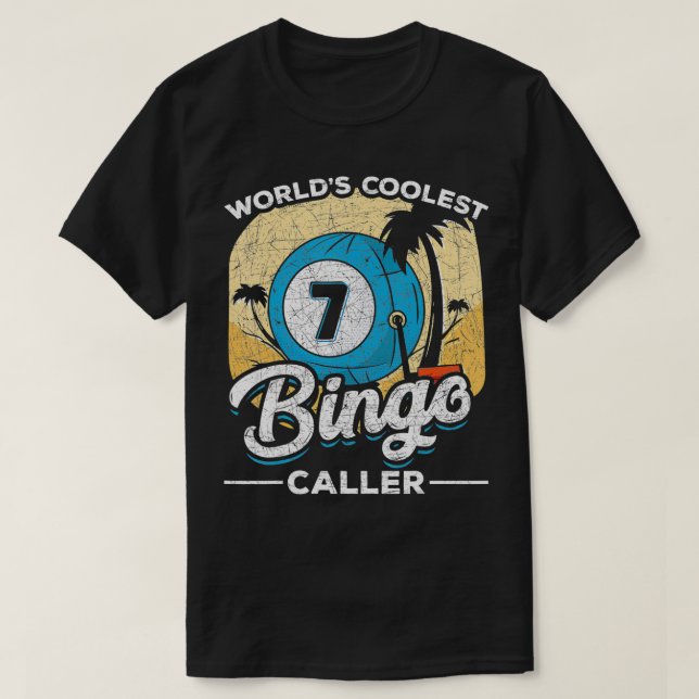 Handflatan Träd Bingo Caller Bingo Player Funny Tr T Shirt (Design framsida)