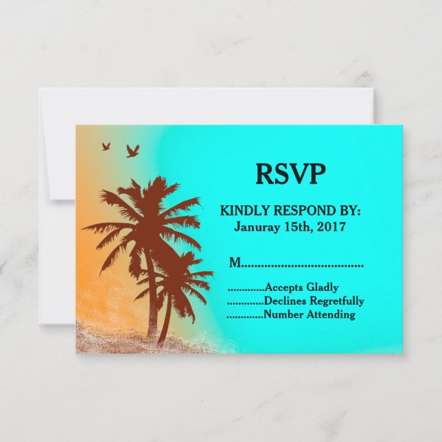 Handflatan träd (blå havsstrand) OSA strand2 (Framsida)