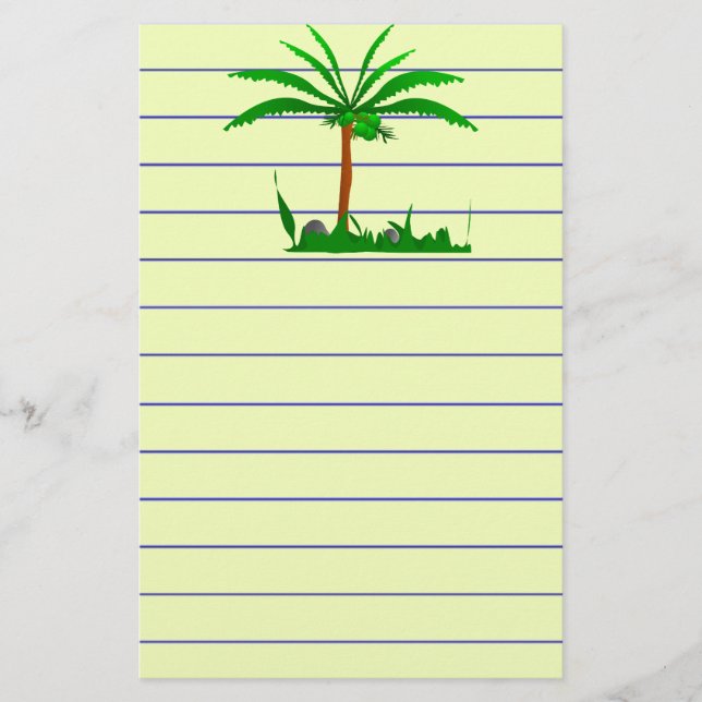 Handflatan Träd Brevpapper (Framsida)